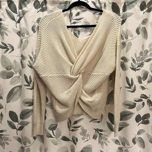Main Strip Twist Knit Sweater
